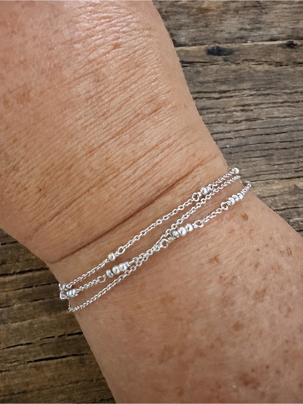 Gorjana Sterling Silver Multi-Chain Beaded Bracelet